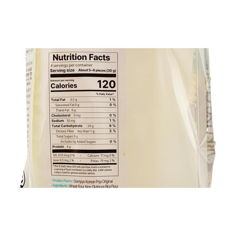 Korean Pop Cake Snack - Puffed Grains Snack, Original Flavor, 4.23 oz 【Traditional Korean Nostalgic Snack】 4