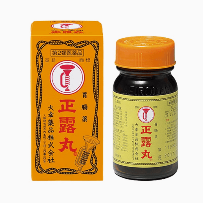 Taiko Horn Brand Zhenglu Pills Stomach Discomfort Abdominal Pain Distension Vomiting Indigestion 100 Tablets