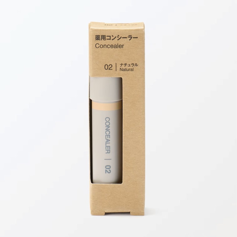 【日本からの直送】MUJI コンシーラー（ナチュラルシェード）、3.5g、シミ、ニキビ、肌のざらつきをカバーします。 3