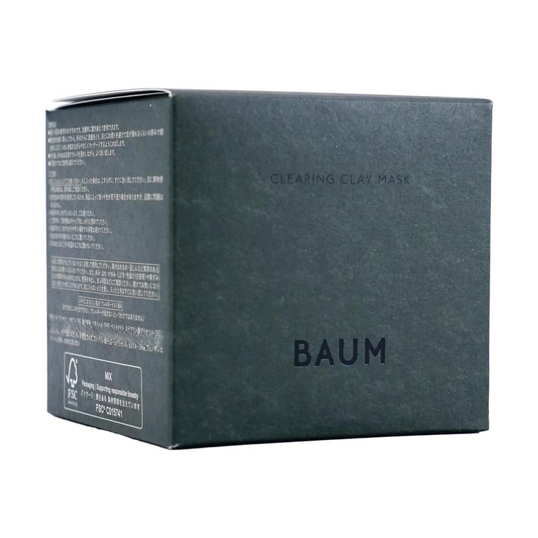 日本BAUM葆木 毛孔淨透黏土按摩面膜 天然木炭深層清潔泥膜 150g 去老廢角質 柔滑清透 舒緩治癒香 3