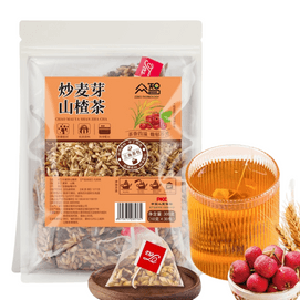 Stir-fried malt hawthorn tea wheat aroma rich refuse greasy 30 bags / bag