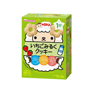 Infant teething biscuits, 3 bags, strawberry milk, snacks and complementary food