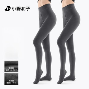 Underpants for women slimming socks wool pantyhose thin fleece+thick fleece with gray feet 2 pieces