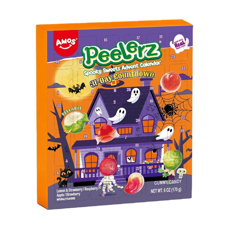 Peelable Gummy Candy, Spooky Sweets 31 - Day Advent Calendar, 6.0oz【Halloween Limited】【Trick - or - Treating】 3