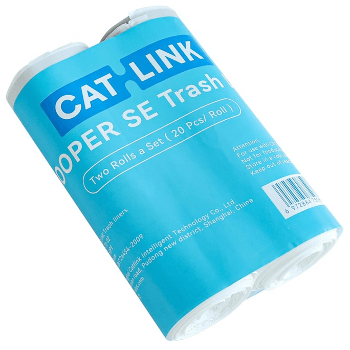[미국에서 온 다이렉트 메일] CATLINK 소형 흰색 고양이 배변용 쓰레기 봉투(2롤)