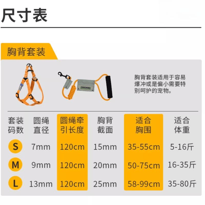 Dog Leash And Leash Are Comfortable To Wear And Prevent Slipping Away. Blue Chest And Back+leash Size S 3