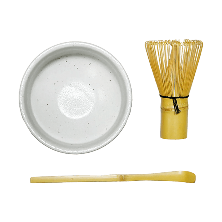 Sakura Matcha Bowl 3-Piece Set K537S-SS 【Made in Japan】【Includes Whisk and Scoop】【Cherry Blossom Design】 3
