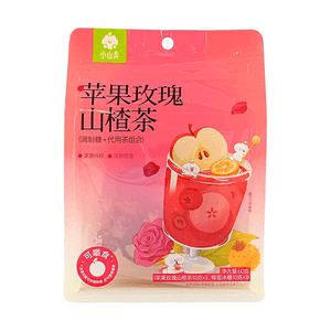 Apple Rose Hawthorn Tea With Honey Rock Sugar 2.12oz 【Pure Fruit Fragrance】【Hot Or Cold Brew】【Edible Fruit Pieces】