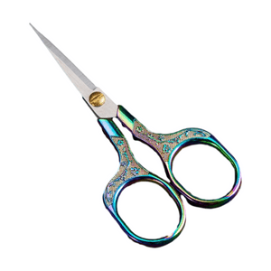 Plum Blossom Exquisite Retro Small Scissors Hand-embroidered Scissors Cross-stitch Stainless Steel Thread End Scissors Household Portable Tea Scissors 1PC