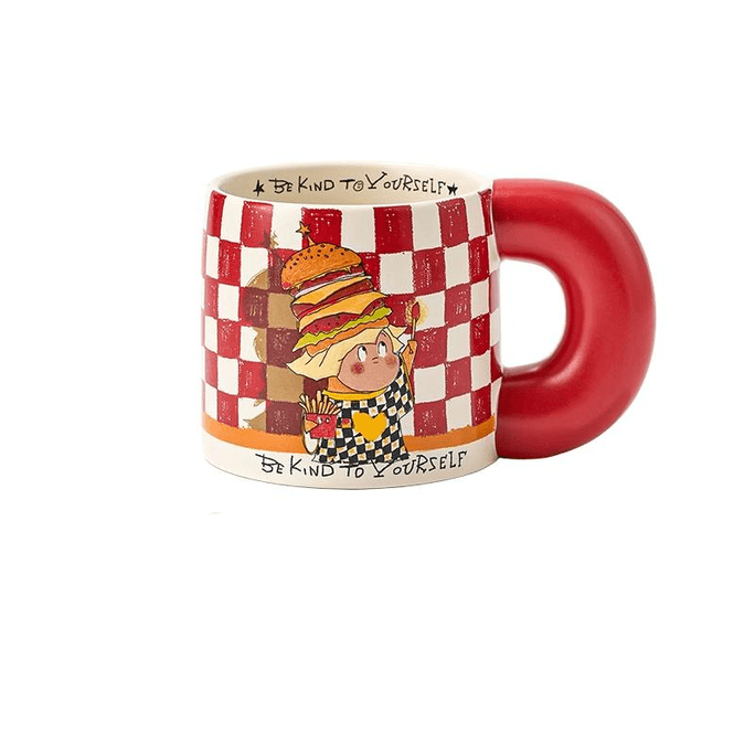 [중국 직배송] SAFOCO 별하늘 세라믹 아침 식사 컵, 550ml, 15*9.5cm*1개