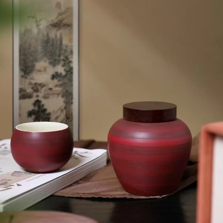 Chinese-style Tea Gift Set · Secluded by the Spring: 1 Tea Cup & 1 Tea Canister Aromatic White Peony 30g 4