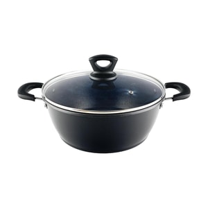 Double Ear Soup Pot Large Capacity Household Stew Boiling Cooking Pot 28CM