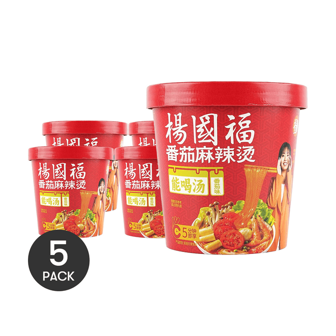 楊國福 麻辣燙 番茄口味 115g *5【5份超值裝】【沖泡即食 5分鐘即享】【能喝湯的麻辣燙】