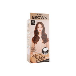 Hello Cream Hair Color Easy Hair Coloring WARM BROWN