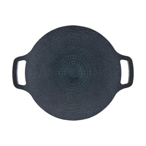 韩式烤肉盘 户外烤盘烤肉盘 卡式炉烧烤盘铁板烤肉锅 33cm烤盘+30张烤盘纸套装