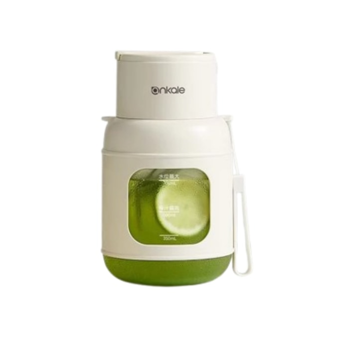 Large-Capacity Portable Electric Juicer Cup, Home Use, Wireless, Long Battery Life, Fruit Juicer, White, 700ml [10-Blade Head]