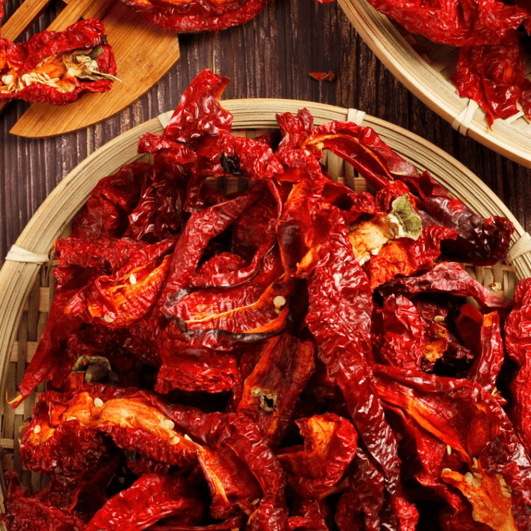 【中国直邮】 西尔丹 新疆辣皮子焉耆猪大肠肉辣椒螺丝椒辣皮子拌面特产干辣椒400g1袋 3