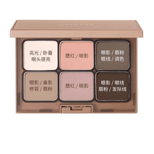 Six color earth repair eye shadow plate powder blusher element dummy plate