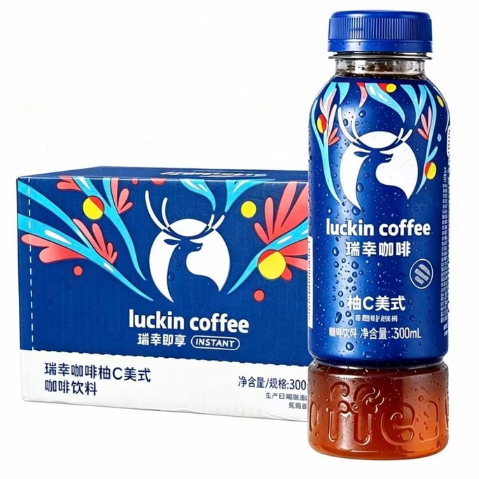 瑞幸咖啡 即享瓶裝咖啡300ml*1瓶柚C美式提神醒腦