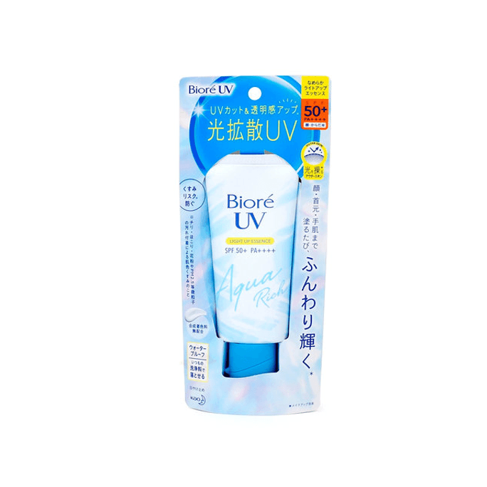 Bioré UV Aqua Rich Light Up Essence Sunscreen SPF50+ PA++++ 70g #Random Packaging
