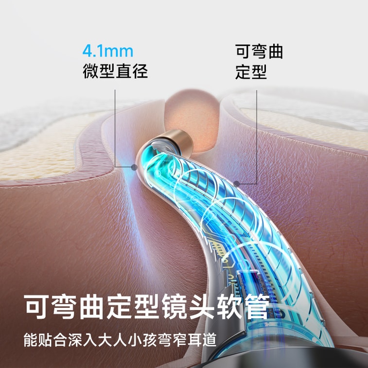 【アメリカ直送】【家族全員の耳掃除ニーズに対応】Bebird ブラックビー ハチドリ ビジュアル耳かき、高解像度耳かきピンセット、子供用耳掃除ツールセット、ダークブルー（1セット） 8