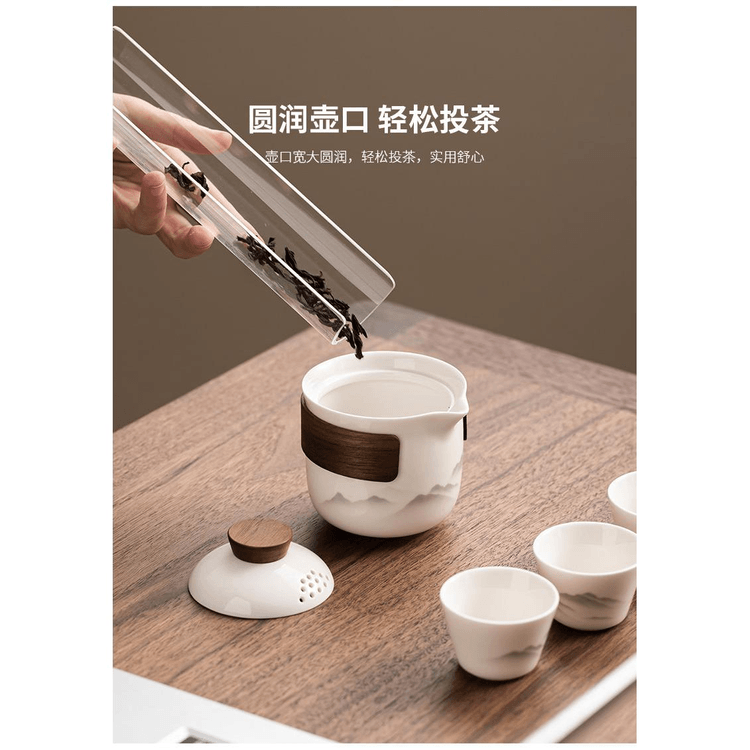 中国直送】スミ社製ビジネスギフトトラベルティーセット（マグカップと