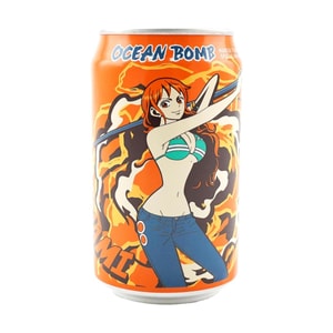台湾OCEAN BOMB×海贼王联名 气泡水饮料 芒果风味 330ml【娜美形象】