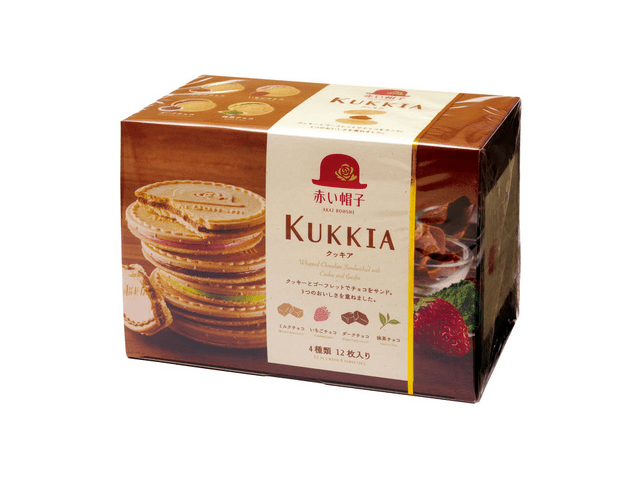 kukkia Chocolate-Flavored Hometown-Style Thin Cookies (4 Flavors