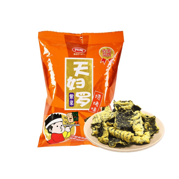 【中国直送】Four Seas 天ぷら海苔 BBQ味 40g×1枚
