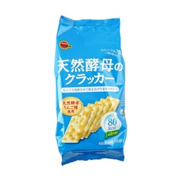 日本BOURBON波路梦 天然酵母苏打饼干 原味 147g【低卡高钙】