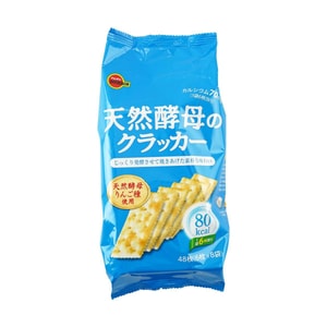 日本BOURBON波路夢 天然酵母蘇打餅乾 原味 147g【低卡高鈣】