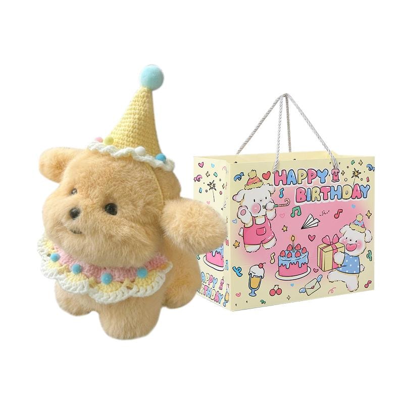 【中國直郵】甄選好物聖誕奶狗玩偶小金毛公仔娃娃泡芙小狗