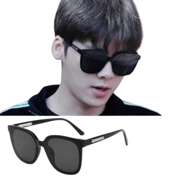 Sunglasses female male sunscreen sun glasses show face small V models (high-definition polarised) 1 pair of packages