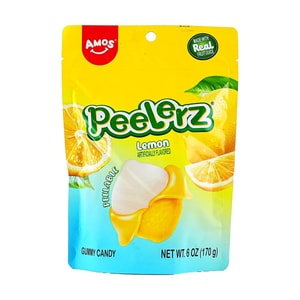 AMOS阿麥斯 剝皮軟糖 檸檬口味 170g【真實果汁添加】