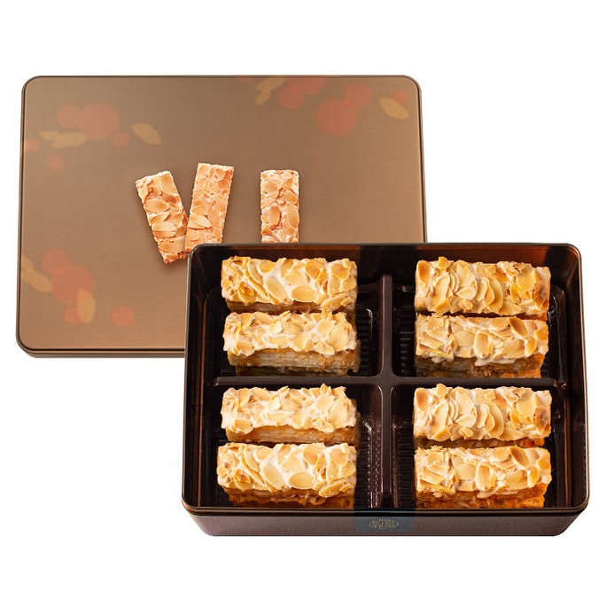 Almond cookies, mille-Feuille pastries, New Year's Goods, Snacks 224g(28g*8 pieces)