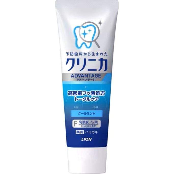 【日本直邮】日本 LION狮王 高氟酵素洁净防护牙膏 防蛀固齿清新口气 清凉薄荷味 130克