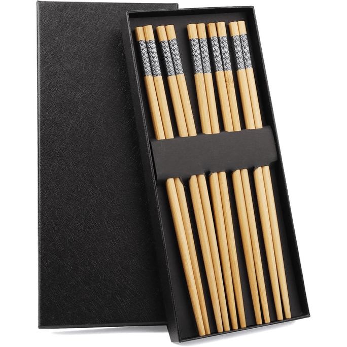  10 Pairs Chinese Traditional Style Chopsticks Chopsticks Reusable, 9.45inch/ 24cm