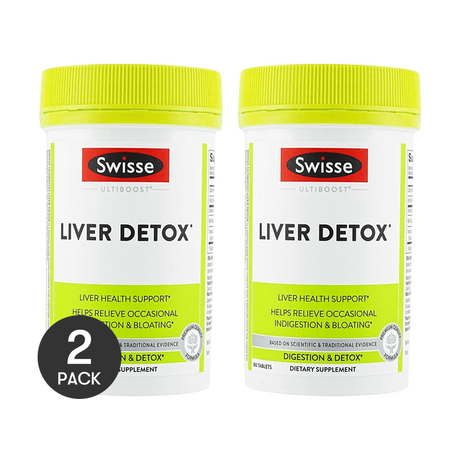 澳洲SWISSE斯维诗 ULTIBOOST 肝脏排毒片 奶蓟草护肝片 180片入 *2【2份超值装】【熬夜拍档】