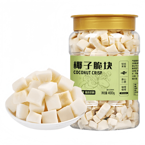 [중국 직배송] 야옹이가 들려주는 바삭한 구운 코코넛 칩, 하이난 특산품, 400g*1캔