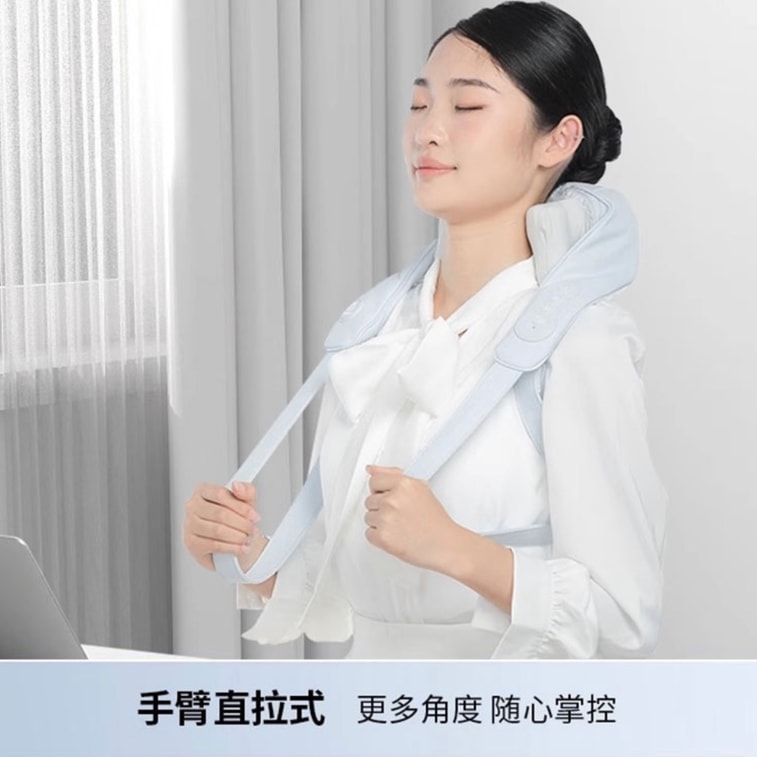 【中国直送】Miaojie R3 ミニ肩・首マッサージャー（僧帽筋、腰、背中、首、肩、頸椎用、スカイブルー） 4