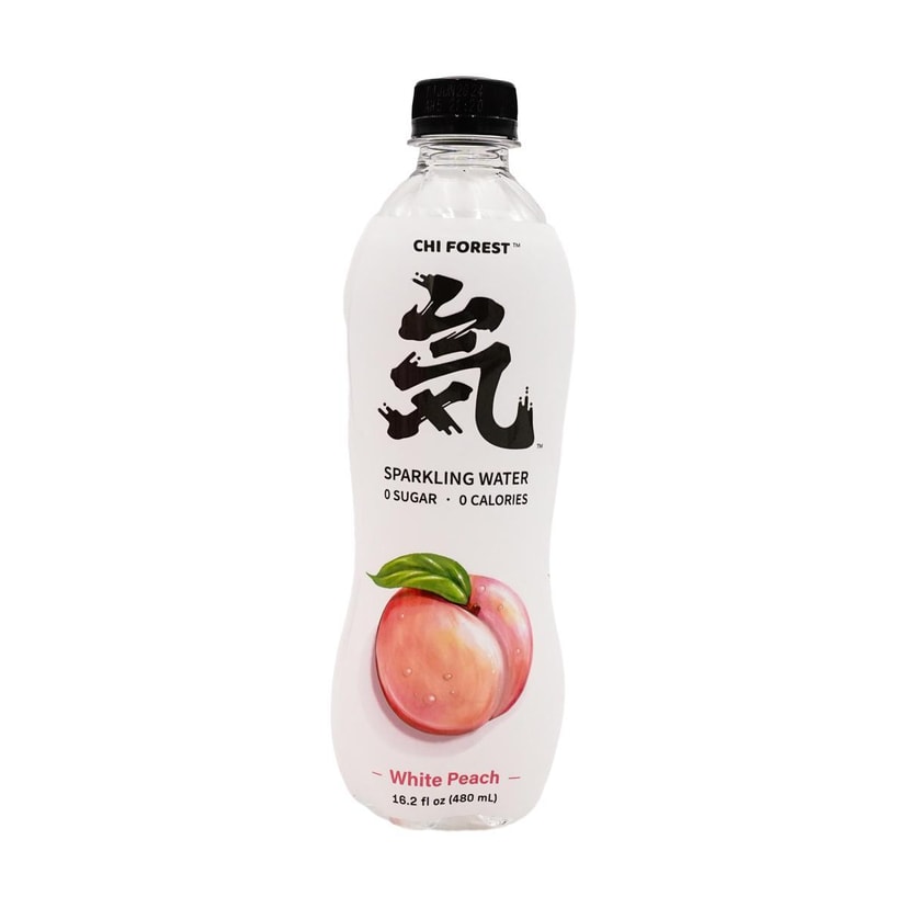 White Peach Bubbly Sparkling Water, 0 Sugar and 0 Calories Carbonated Water,16.2 fl oz,Packaging May Vary