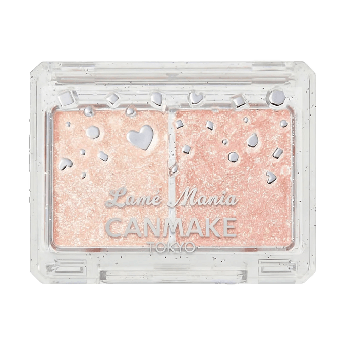 日本CANMAKE井田 星辰钻闪双色眼影 #01 月光杏 0.06oz 【亮片提亮】【温柔碎闪】