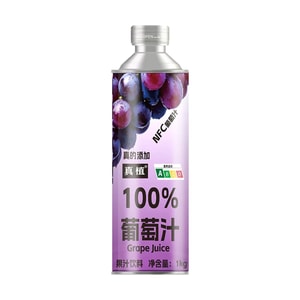 真植 100%葡萄汁 1kg【配料干净0添加剂】【NFC果汁添加】