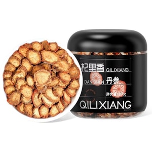 [중국 직배송] 칠리샹 단삼 250g, 엄선된 산둥산 자주색 단삼 슬라이스, 무황 프리미엄 허브 단삼차, 자연 건조