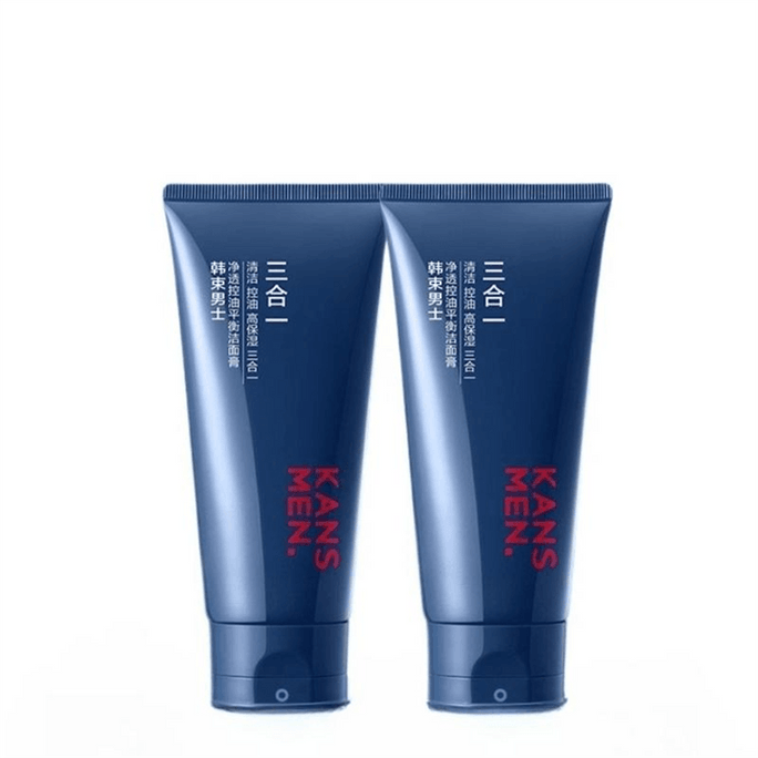 Men's Acne Facial Cleanser 100ml*2 bottles