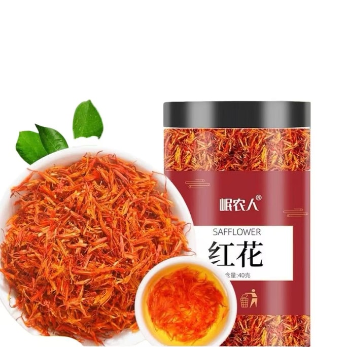 岷農人 新疆紅花 臻選新貨 優質無硫紅花 朵朵分明 花身纖細 湯色通透 香氣濃鬱 40g