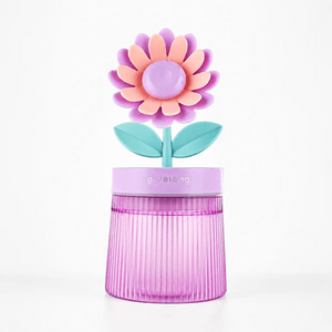 Sunflower Humidifier USB Powered Purple Cute Design 9.6×9.6×20CM