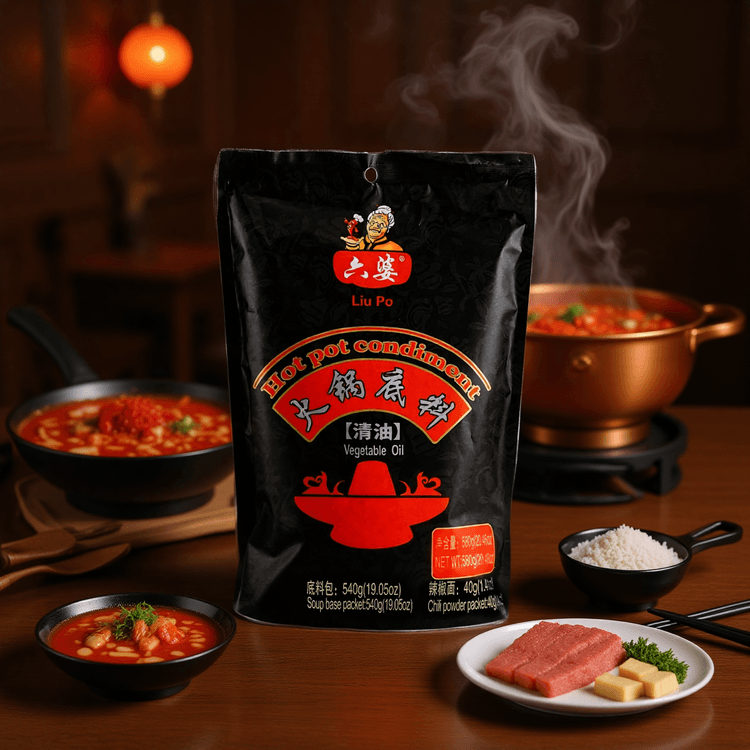 紅朱砂亀甲黒 CDLP Spicy Hot Pot Soup Base, 19.05 oz 【Packaging May Vary