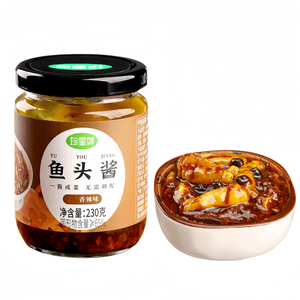 Spicy Fish Head Sauce, Specialized Seasoning for Steamed Fish, Rice Companion, 230g/Bottle
