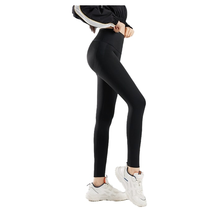 【中国直邮】 茉寻 【徐璐同款】瑜伽鲨鱼裤7.0黑金款收腹提臀 塑形瑜伽鲨鱼裤 显瘦黑 XL(120-135斤)【无绒-适合20℃-35℃】*1